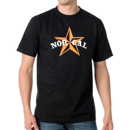 Nor Cal Nautical 2 Black Tee Shirt
