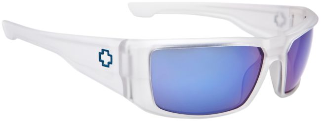 Spy Dirk Matte Clear & Blue Spectra Sunglasses
