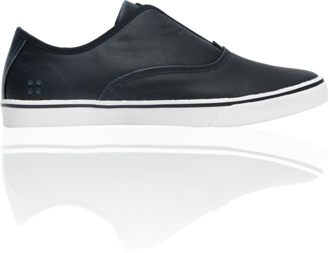 Gravis Dylan Slip On LX Navy Wax Canvas Skate Shoe