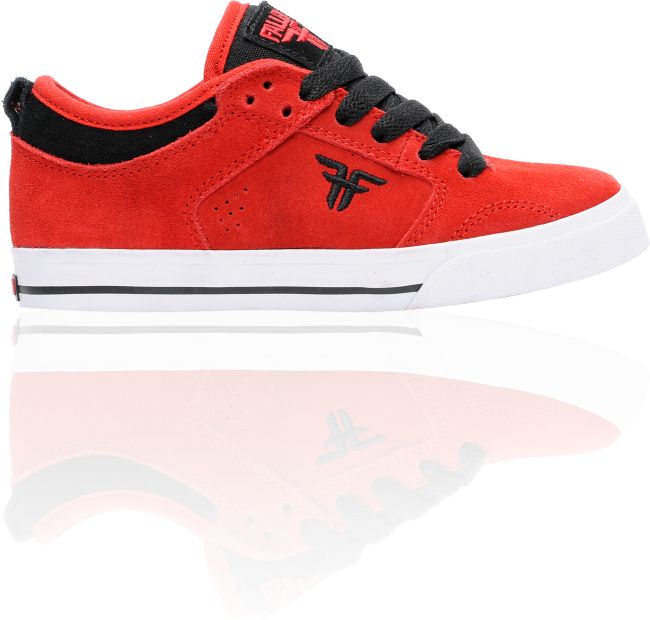 Fallen Shoes Clipper Red & Black Boys Skate Shoe