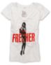 TMLS Girls Fresher  V-Neck White Tee Shirt
