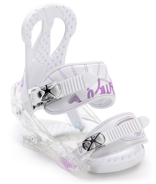 Burton Citizen White 2012 Girls Snowboard Bindings