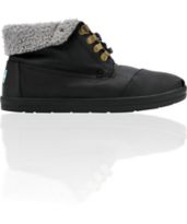 Toms Shoes Botas Highlands Black Fleece Shoe