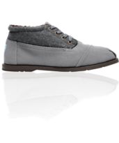 Toms Botas Highlands Guys Grey Wool Ridge Shoe