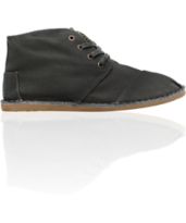 Toms Shoes Desert Botas Charcoal Canvas Shoe