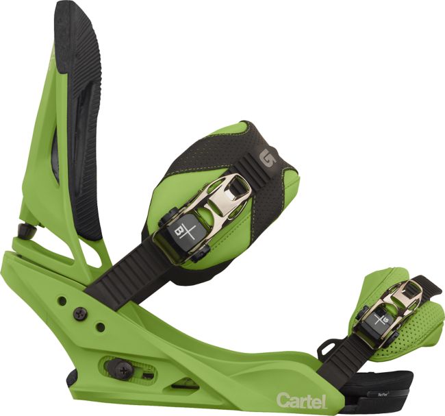Burton Cartel Reflex Green 2012 Guys Snowboard Bindings