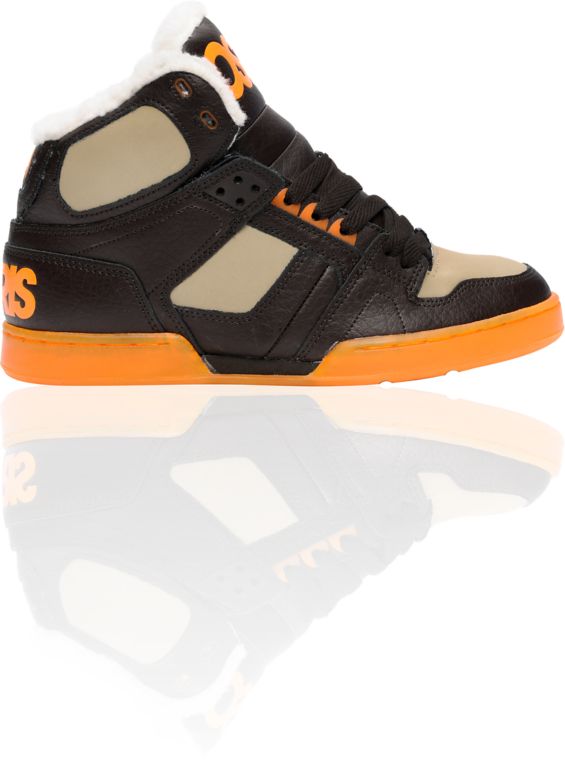 Osiris NYC 83 SHR Brown & Orange Shoe