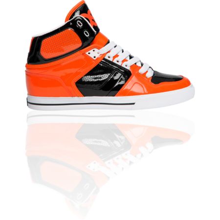 Osiris NYC 83 VLC Orange, Black, & White Shoe