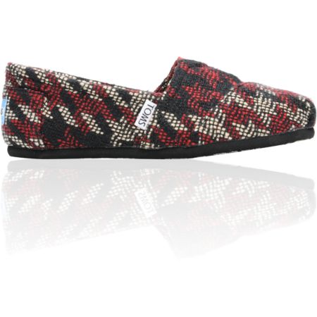 Toms Shoes Locations on Toms Shoes Classic Burgundy Houndstooth Womens Shoe At Zumiez   Pdp