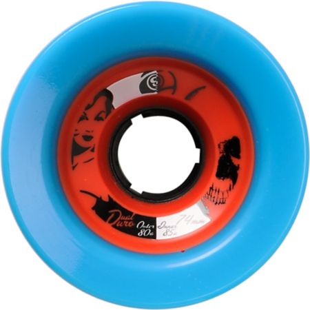 Sector 9 Race Formula Dual Duro 74mm Blue & Red Skateboard Wheels
