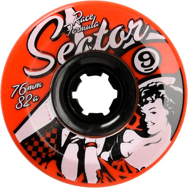 Sector 9 Race Formula Orange 76mm Skateboard Wheels