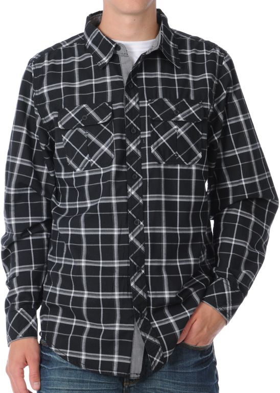 Dravus Rust Belt Black & Grey Woven Shirt