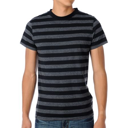 Empyre Space Jam Black & Grey Stripe Tee Shirt