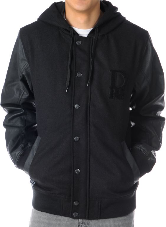 Dravus Detention Black Varsity Jacket