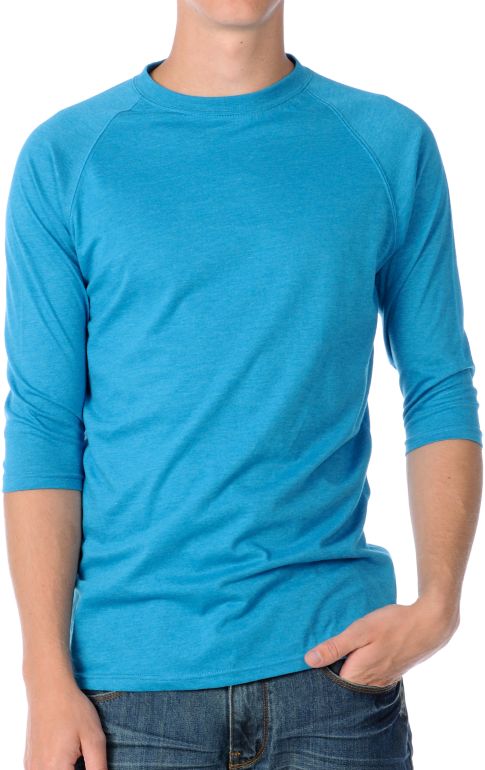 Zine Hey Batter Aqua Baseball Tee Shirt