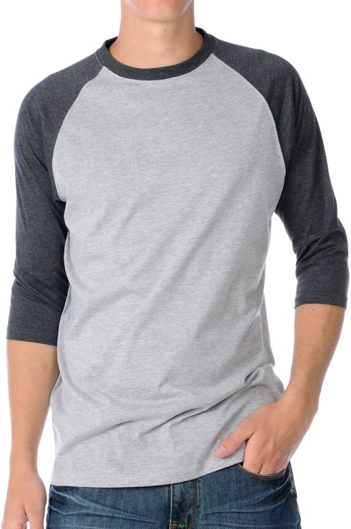 Zine 2nd Inning Grey Baseball Tee Shirt