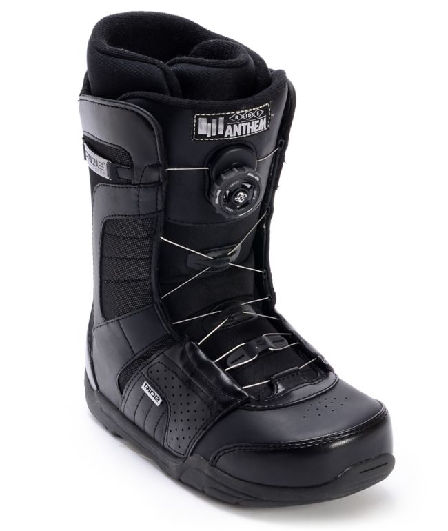 Ride Anthem BOA Black 2012 Guys Snowboard Boots
