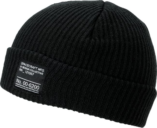 Spacecraft Dock Black Beanie