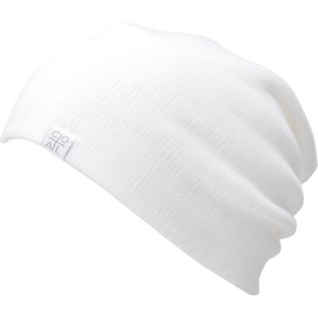 Coal FLT White Beanie