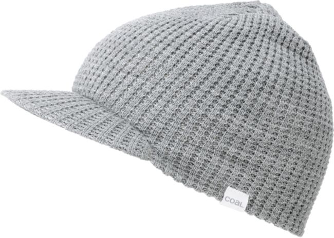 Coal Grey Staple Visor Beanie