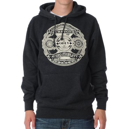 Obey Puretone Charcoal Grey Pullover Hoodie