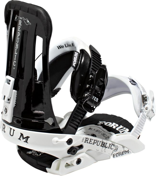 Forum Republic Black & White 2012 Guys Snowboard Bindings