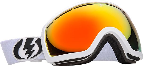 Electric EG2.5 Gloss White 2012 Bronze & Red Chrome Snowboard Goggles