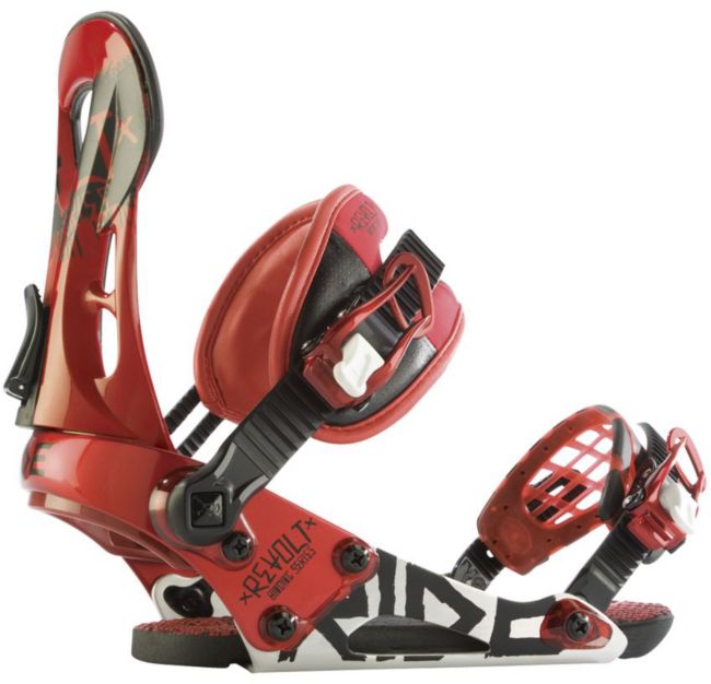 Ride Revolt Red 2012 Guys Snowboard Bindings