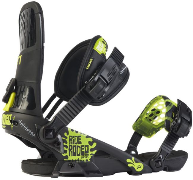 Ride Rodeo Black 2012 Guys Snowboard Bindings