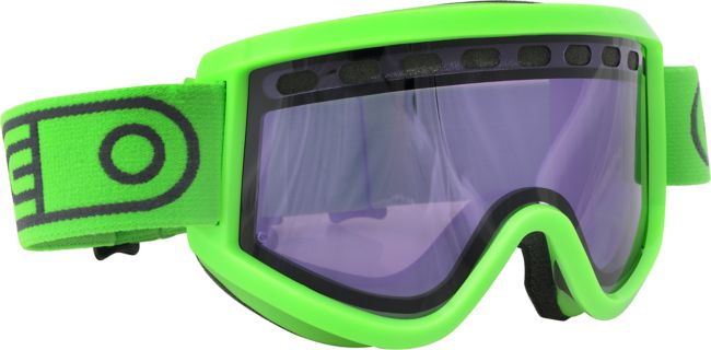 Airblaster AIRPill 2012 Hot Green & Purple Baker  Snowboard Goggles