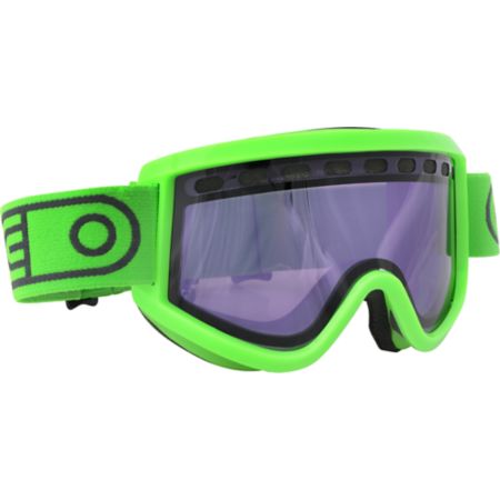 Airblaster AIRPill 2012 Hot Green & Purple Baker  Snowboard Goggles