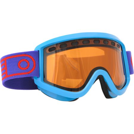 Airblaster AIRPill 2012 Bright Blue & Amber Baker  Snowboard Goggles