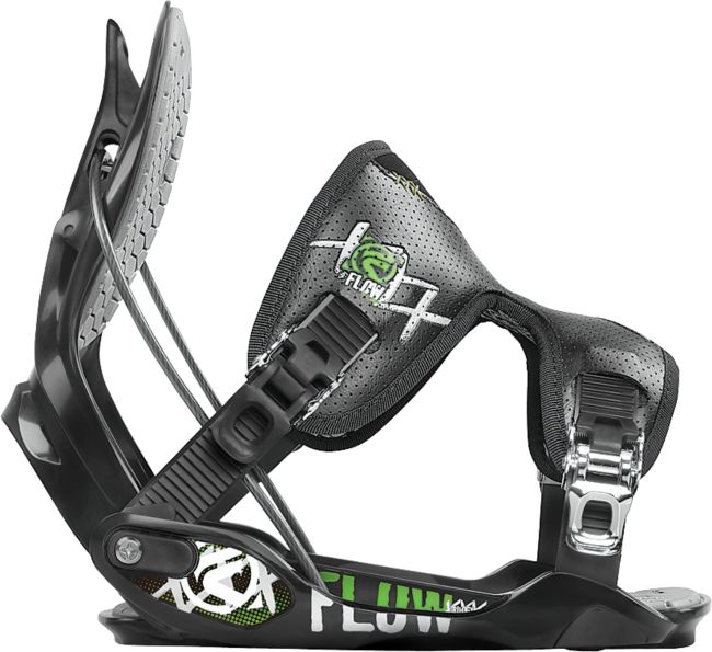 Flow Trilogy Black & Green 2012 Guys Snowboard Bindings