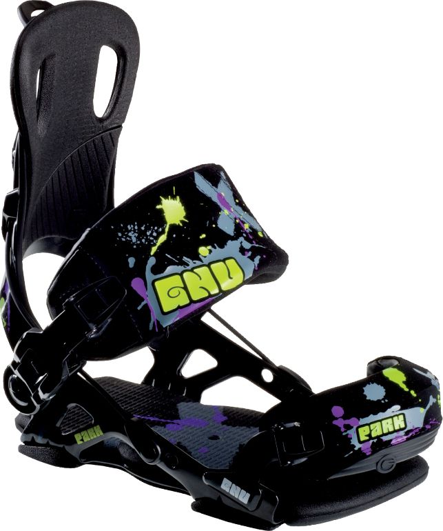 GNU Park Black 2012 Guys Snowboard Bindings