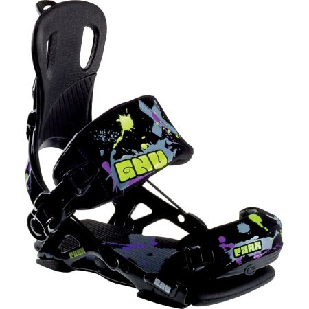 GNU Park Black 2012 Guys Snowboard Bindings