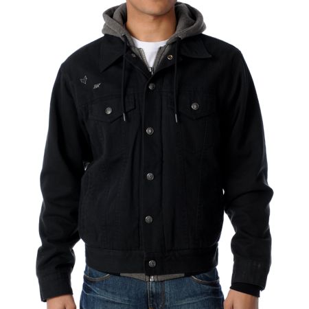 Fox Dunkirk Guys Hooded Black Jacket