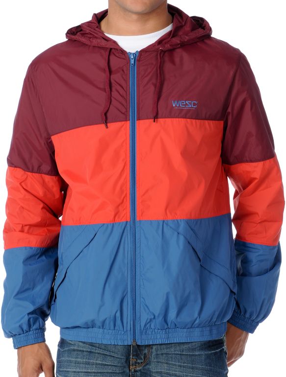 WeSC Magnus Red Windbreaker Jacket