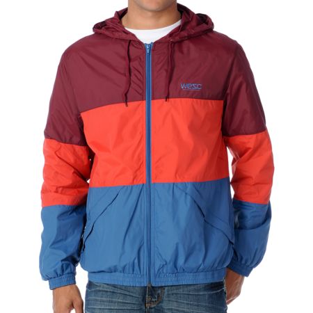 WeSC Magnus Red Windbreaker Jacket
