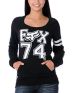 Fox Girls Dynohype Black & White Pullover Sweatshirt