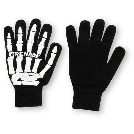 Grenade Skull Black & White Lightweight Gloves