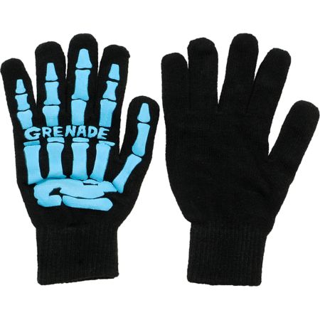 Grenade Skull Black & Turquoise 2012 Gloves