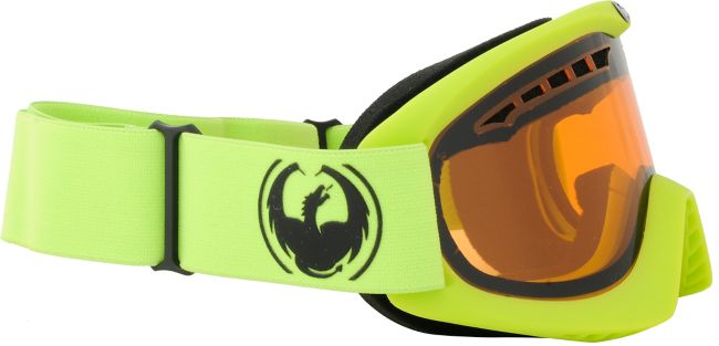 Dragon DX Lime & Amber 2012 Snowboard Goggles