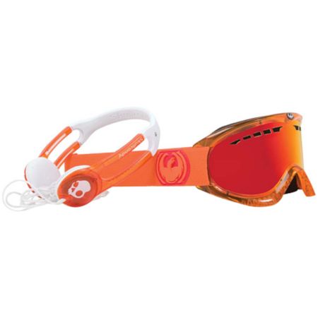 Dragon x Skullcandy DX Orange & Red Ion 2012 Snowboard Goggles