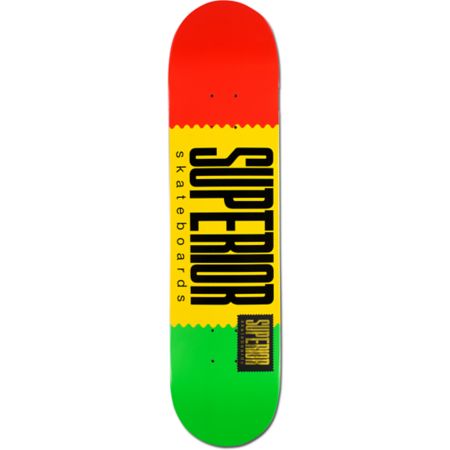 Superior Rasta Logo Wrap 7.75 Skateboard Deck