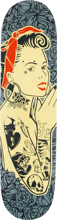 Blackout Always Girl 8.25 Skateboard Deck
