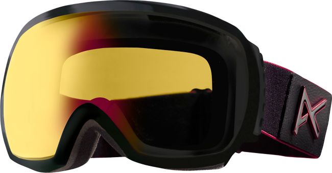 Anon Comrade Black Emblem & Red Solex 2012 Snowboard Goggles