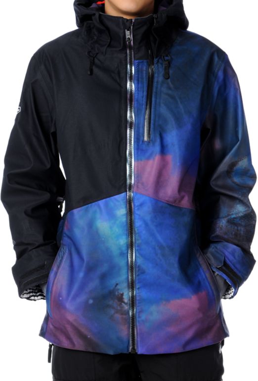 Volcom Bjorn Leines Wolf Print 15K 2012 Guys Snowboard Jacket