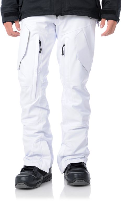Volcom Empire Modern 2012 White 15K Guys Snowboard Pants