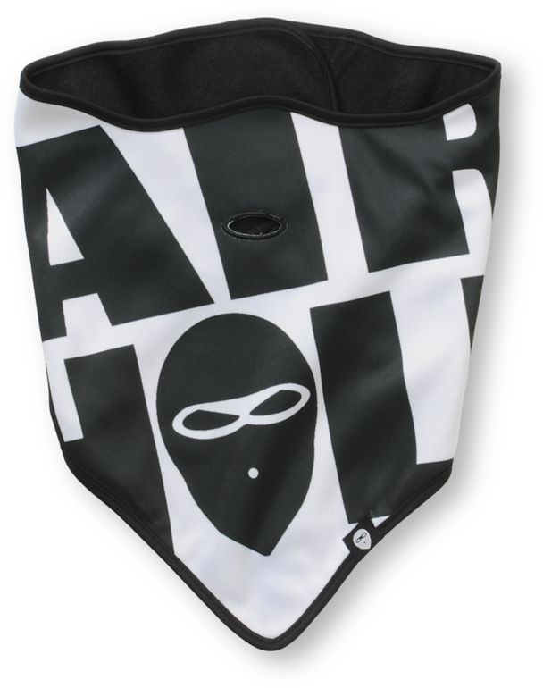 Airhole Big Logo White & Black Face Mask Bandana