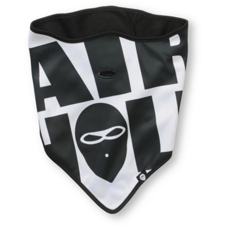Airhole Big Logo White & Black Face Mask Bandana